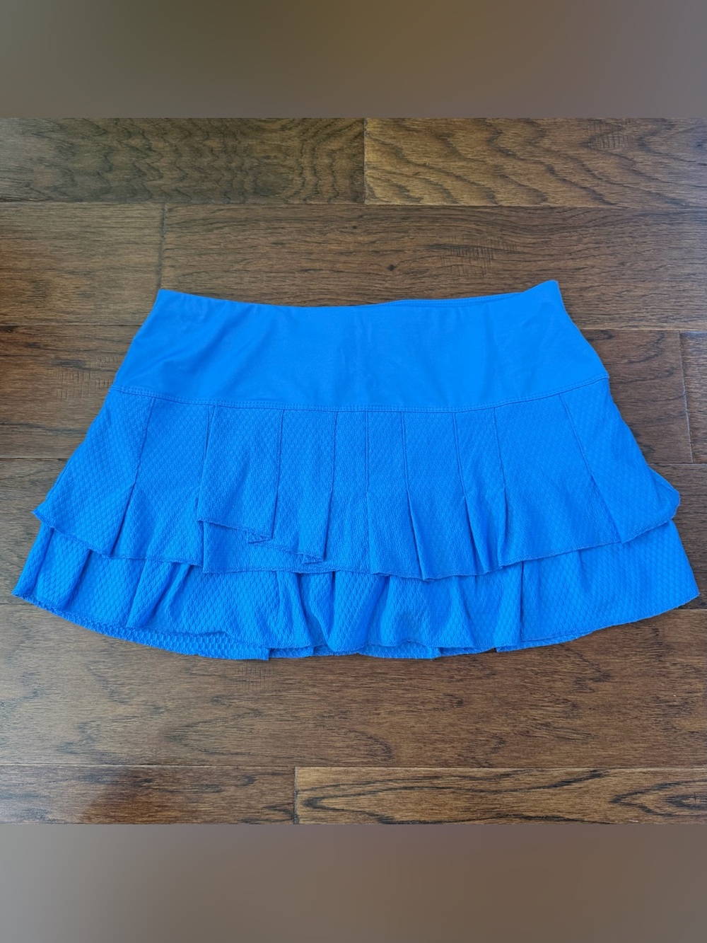 Lucky In Love Women’s Tennis Skirt Blue Pleated Medium Standard Length NWT